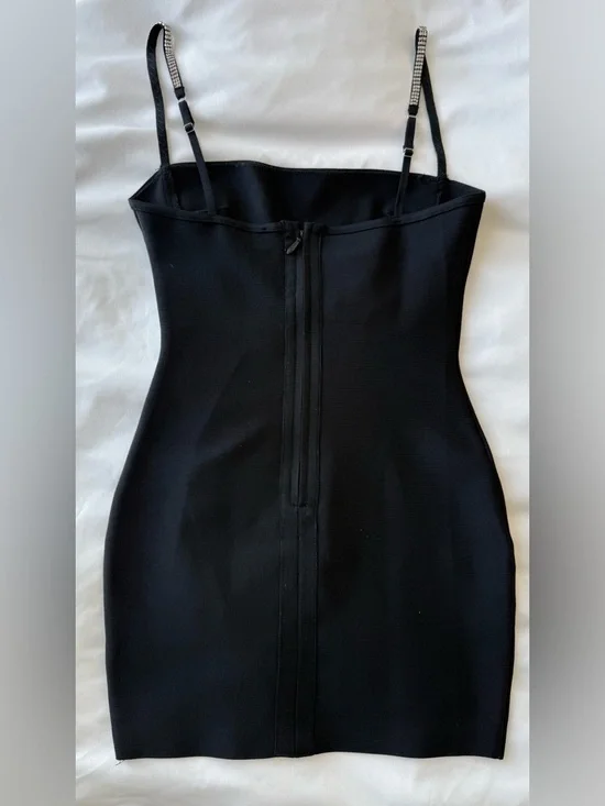 superdown Black Crystal-Trim Mini Dress - Picture 5 of 6